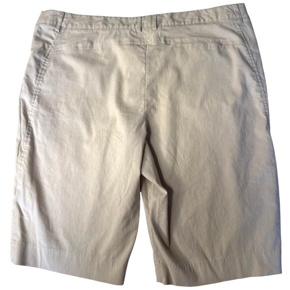 NWT Sport Haley Womens Beige Golf Shorts W/Stretchy Rayon Blend Size 18 - Picture 6 of 9